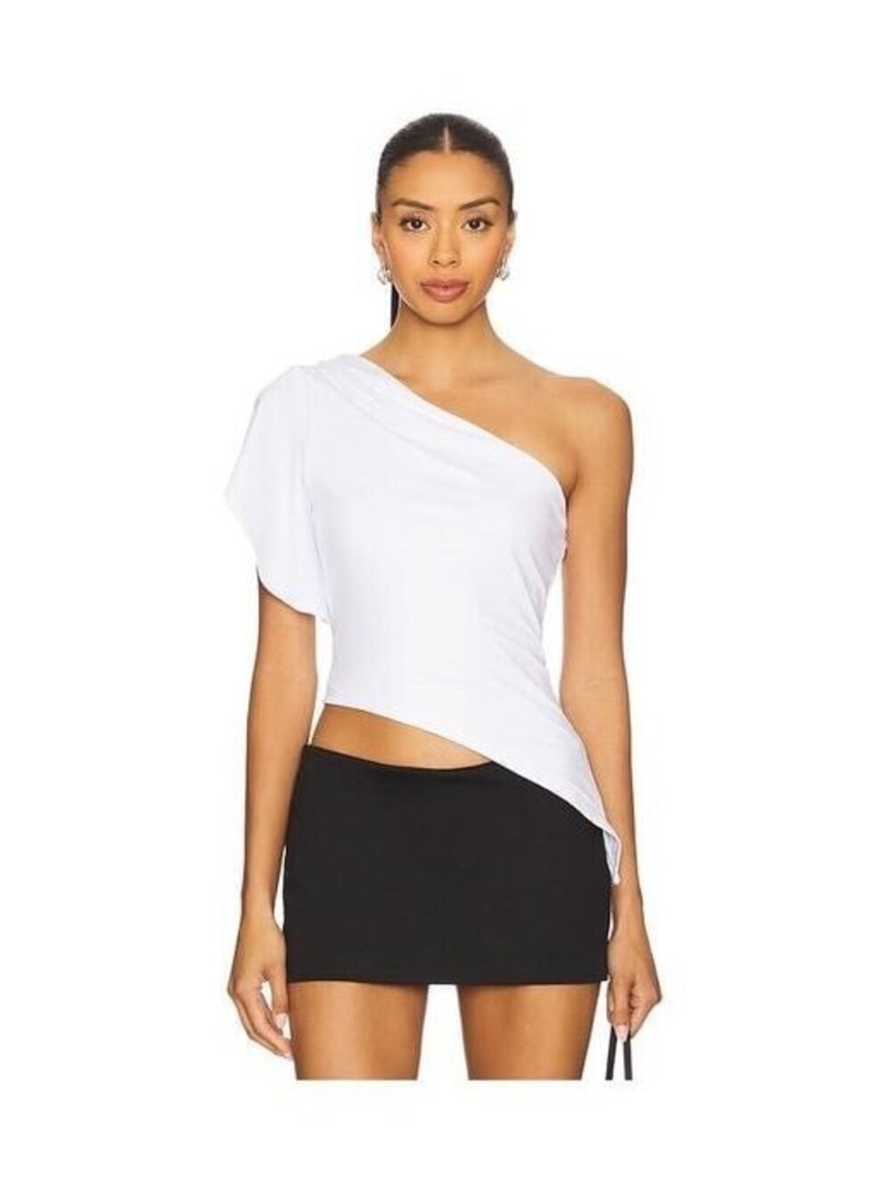 Superdown Women's White Marlene Asymmetrical Top